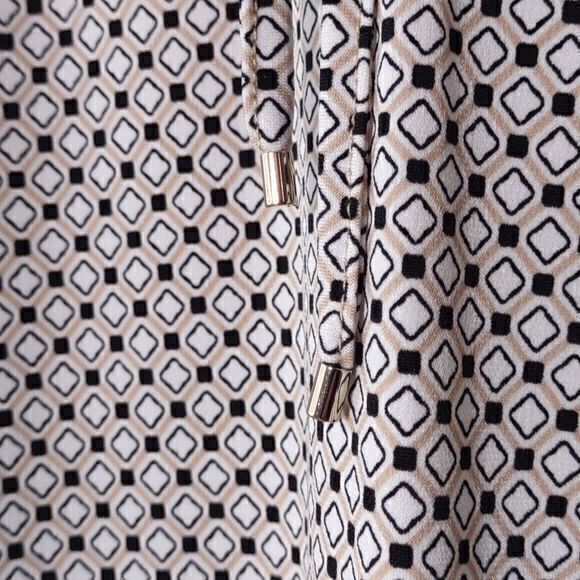 Tommy Hilfiger‎ Neutral Print Long Sleeve Blouse Sz L - Picture 4 of 11